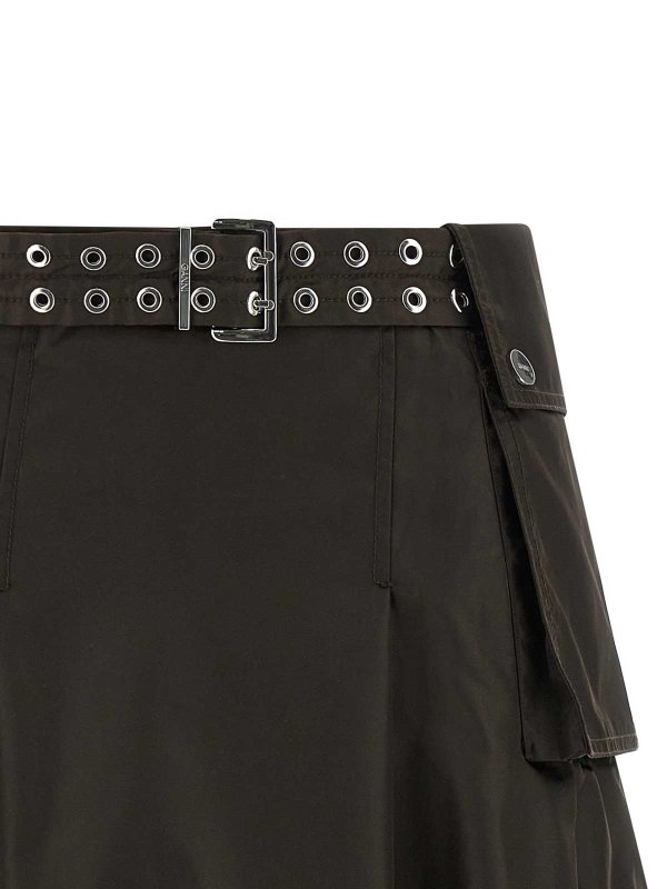 The Best Shops GANNI: ニーレングススカート＆ミディ丈 - 膝丈/ミディスカート - ブラウン