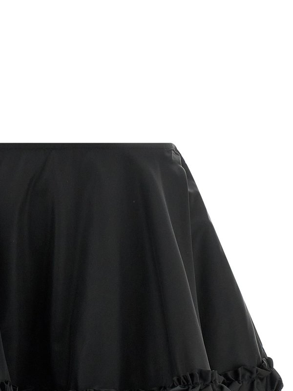 The Best Shops GANNI: mini skirts - Duchesse Nylon Mini Frill Skirt