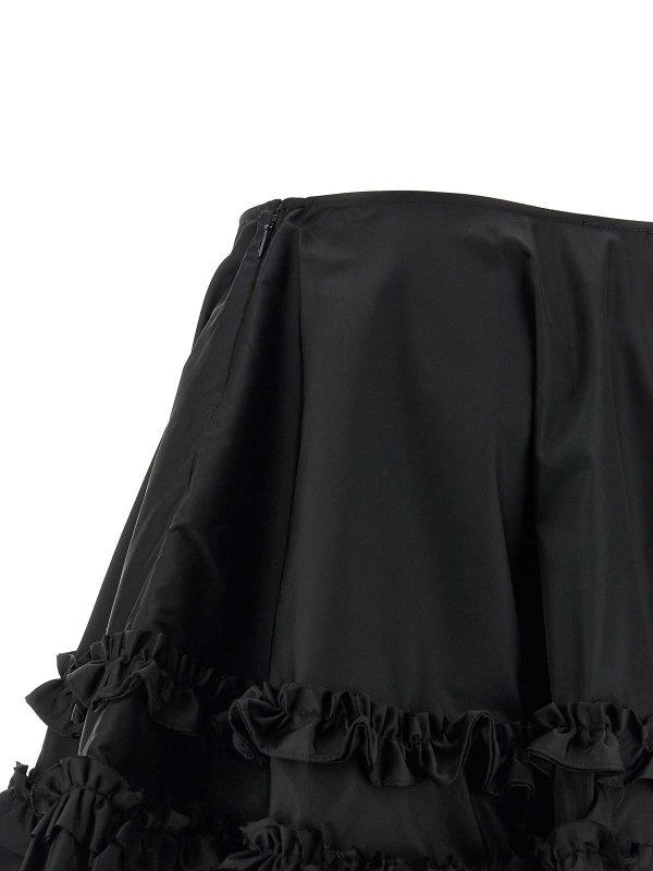 Duchesse Nylon Mini Frill Skirt Replica 
online: GANNI