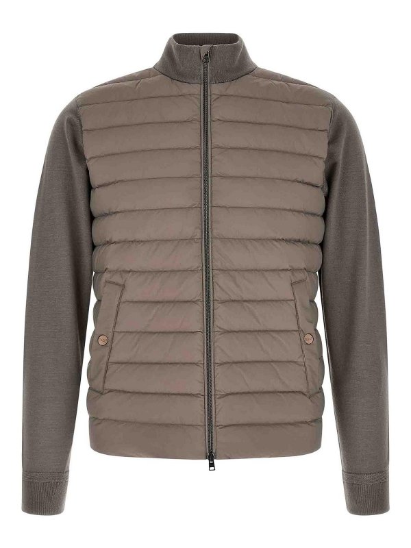 HERNO: cardigan - Cardigan imbottito