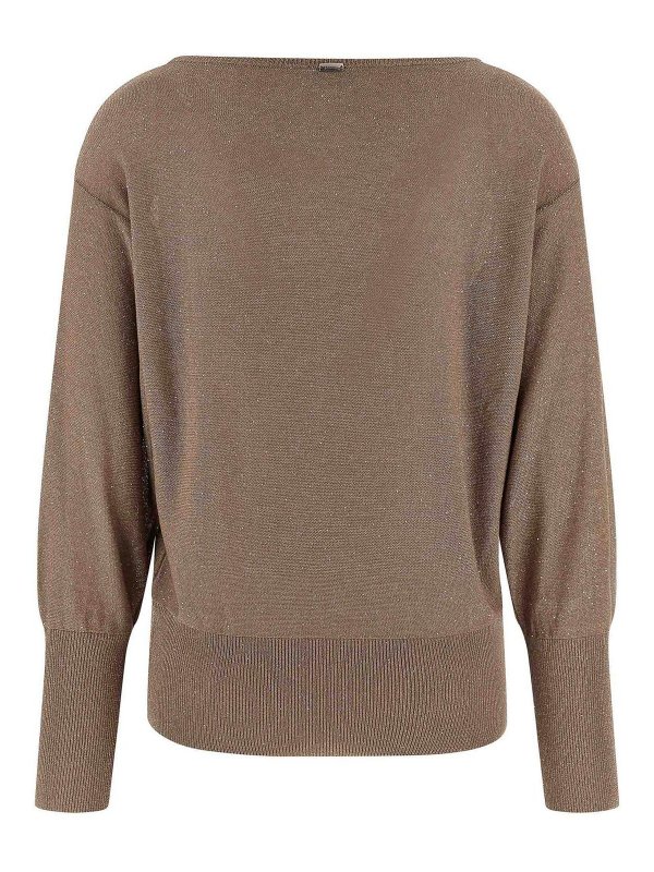 HERNO: Pull col rond online - Pull Col Rond - Marron