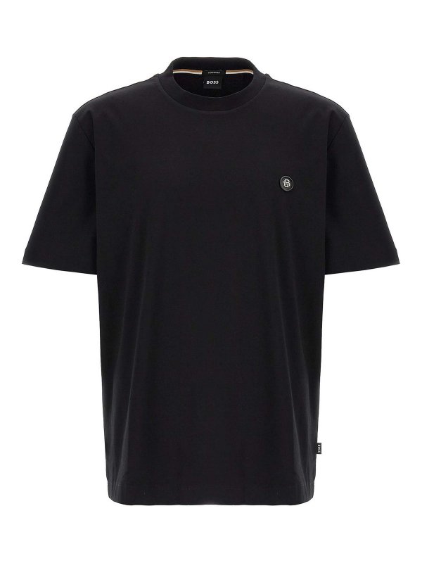 Hugo Boss: Camisetas - Camiseta - Negro