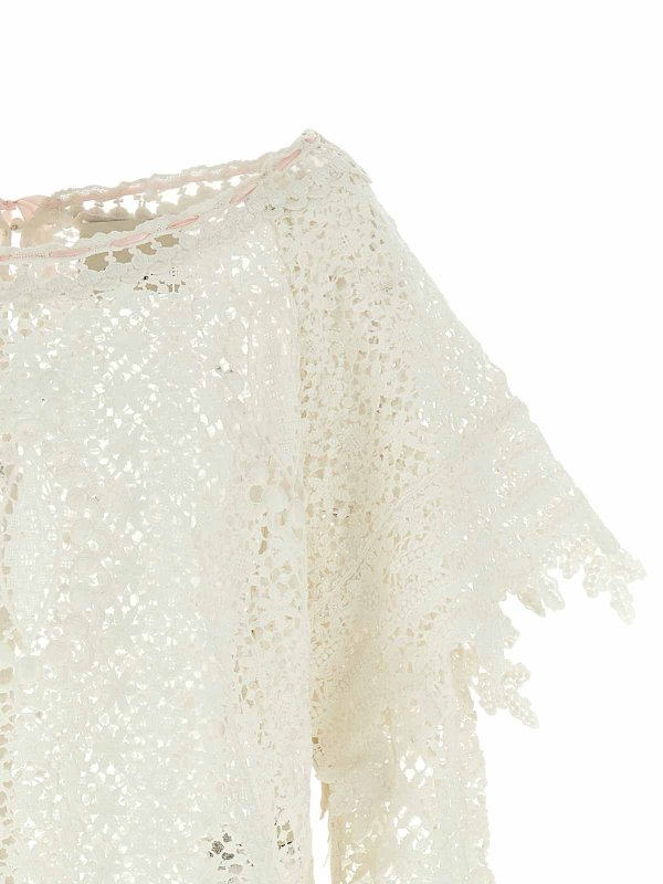 The Best Shops ISABEL MARANT: Strickpullover mit Rundhalsausschnitt - Rundhalspullover - Weiß