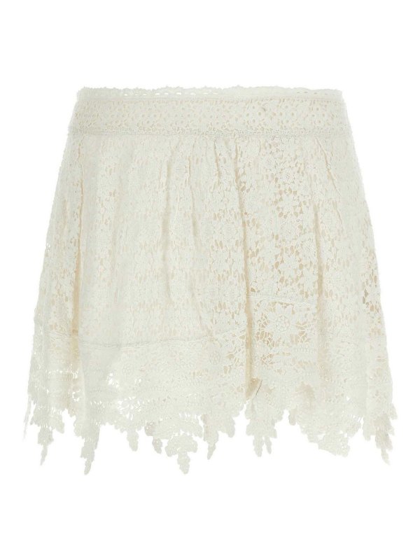 ISABEL MARANT: ニーレングススカート＆ミディ丈 - 膝丈/ミディスカート - 白