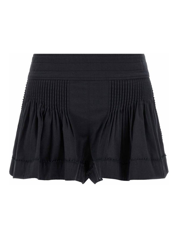 ISABEL MARANT: トラウザーショーツ - ショートパンツ - 黒