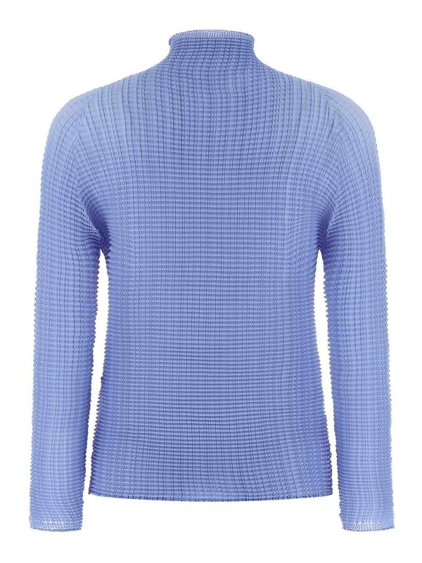 ISSEY MIYAKE: ブラウス online - ブラウス - ライトブルー