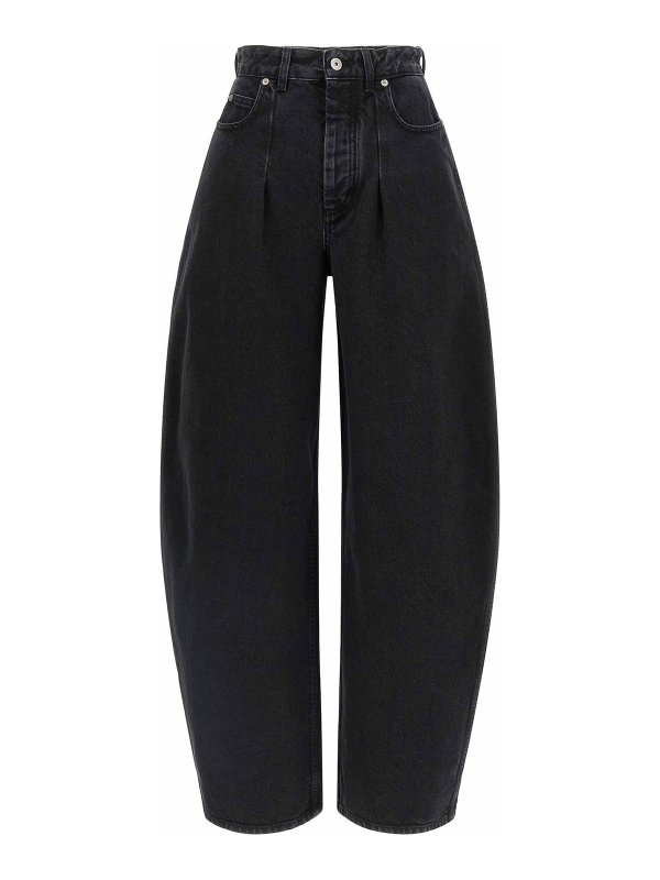 JACQUEMUS: ストレートジーンズ - ストレートジーンズ - 黒