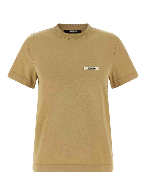 JACQUEMUS: T-shirts - T-Shirt - Beige