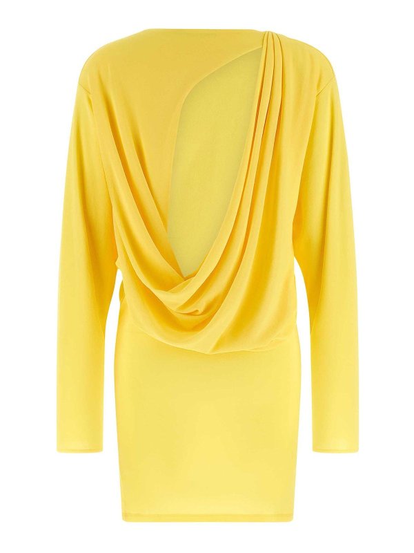 JACQUEMUS: ニーレングスドレス online - 膝丈ドレス - イエロー