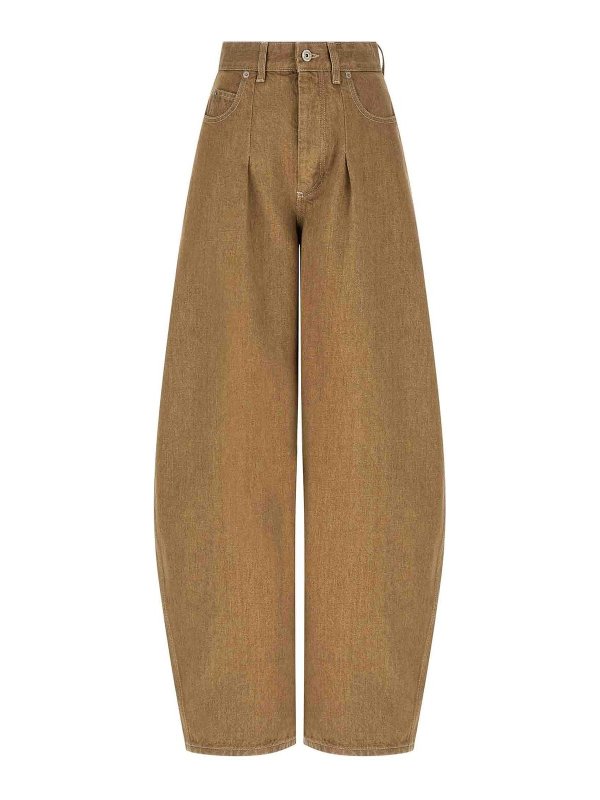 JACQUEMUS: ストレートジーンズ - ストレートジーンズ - ベージュ