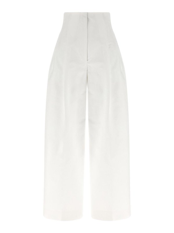 JACQUEMUS: カジュアルトラウザー - カジュアルパンツ - 白