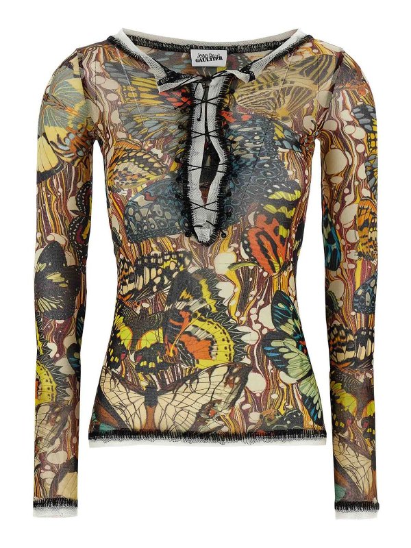 JEAN PAUL GAULTIER: カーディガン - カーディガン - マルチカラー