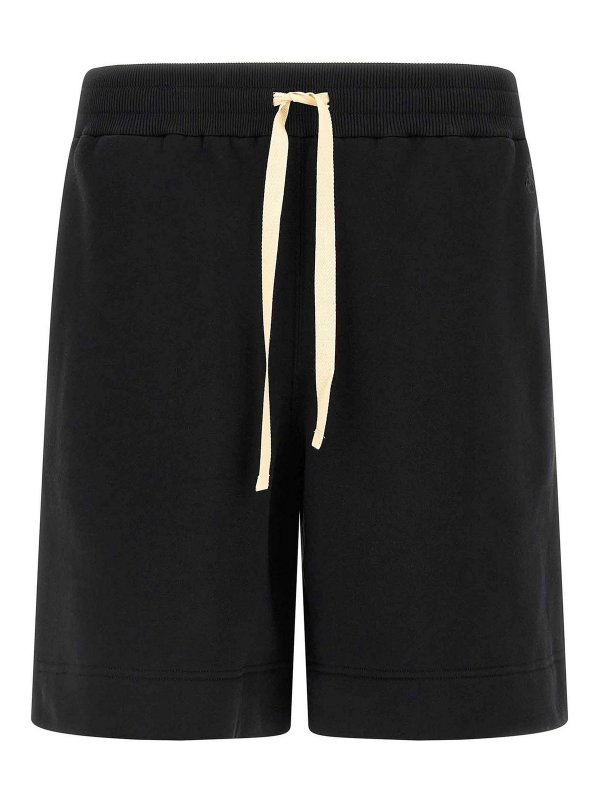 JIL SANDER: Trousers Shorts - Embroidered Logo Bermuda Shorts