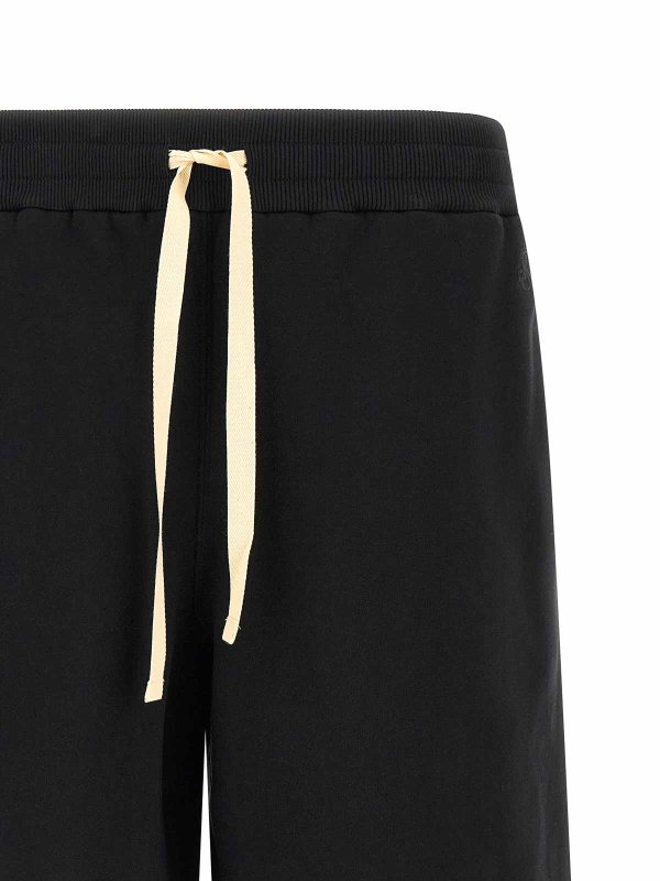 The Best Shops JIL SANDER: Trousers Shorts - Embroidered Logo Bermuda Shorts