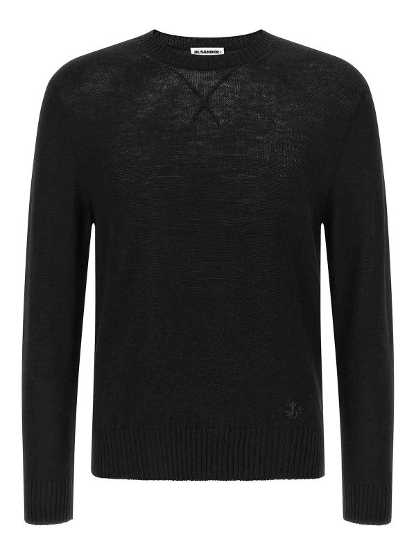 JIL SANDER: クルーネック - クルーネック - 黒