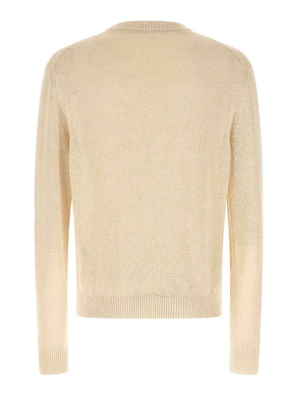 JIL SANDER: Pull col rond online - Pull Col Rond - Beige