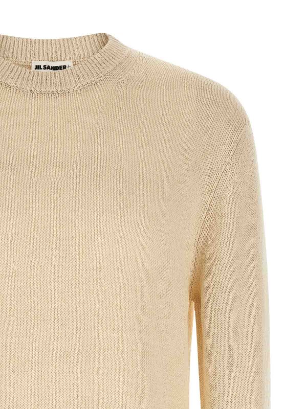 The Best Shops JIL SANDER: Pull col rond - Pull Col Rond - Beige