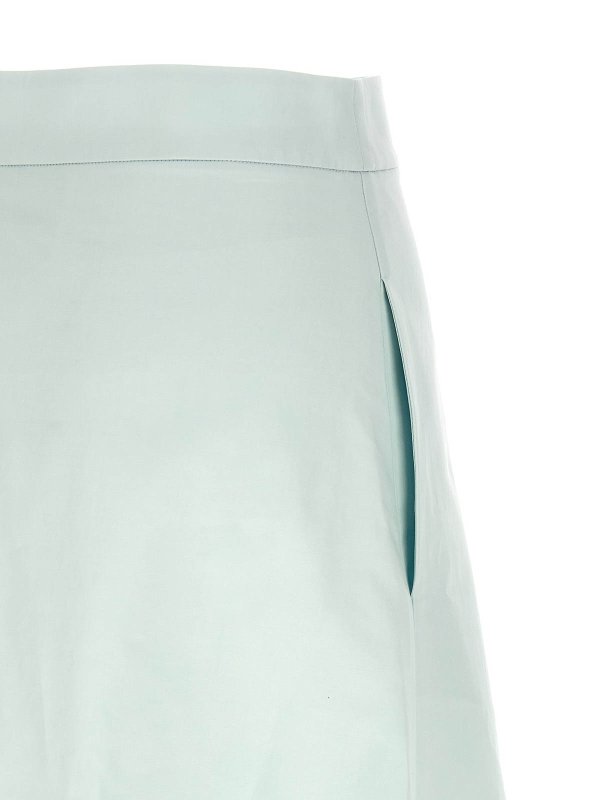 Jupe Midi - Bleu Clair shop online: JIL SANDER