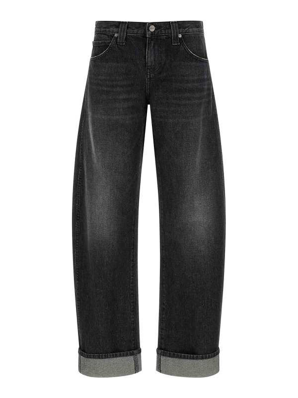 KHAITE: ストレートジーンズ - ストレートジーンズ - グレー