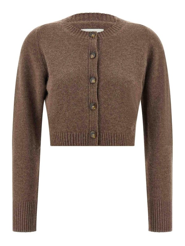 LOULOU STUDIO: カーディガン - カーディガン - ブラウン