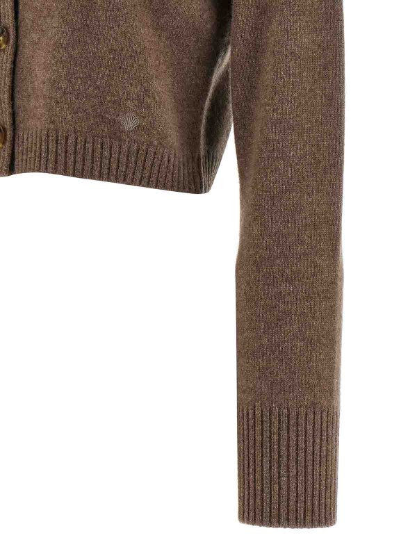 カーディガン - ブラウン shop online: LOULOU STUDIO