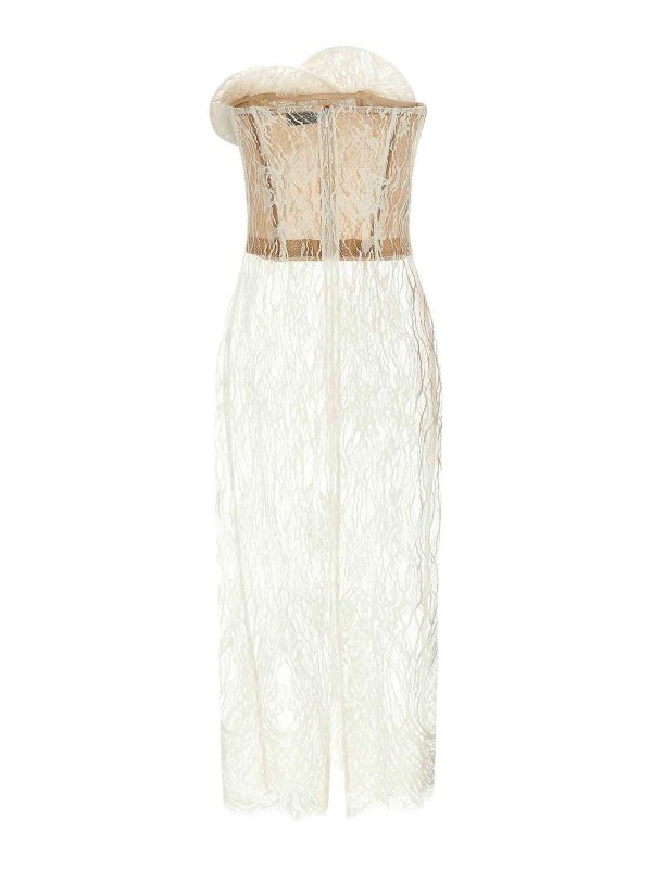 MAGDA BUTRYM: ニーレングスドレス online - 膝丈ドレス - 白