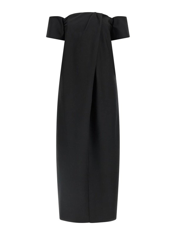 MAGDA BUTRYM: ニーレングスドレス - 膝丈ドレス - 黒