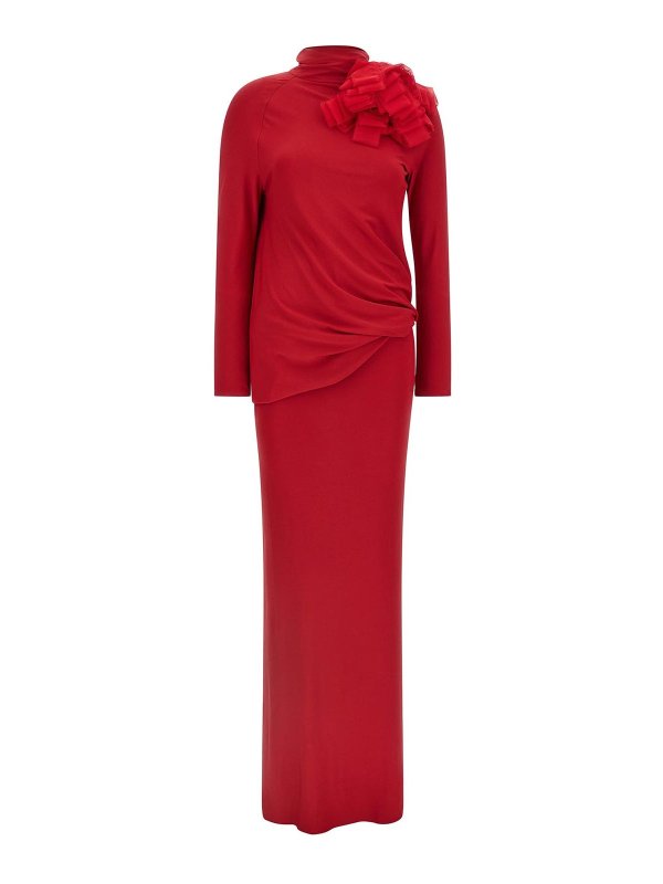 MAGDA BUTRYM: ニーレングスドレス - 膝丈ドレス - 赤