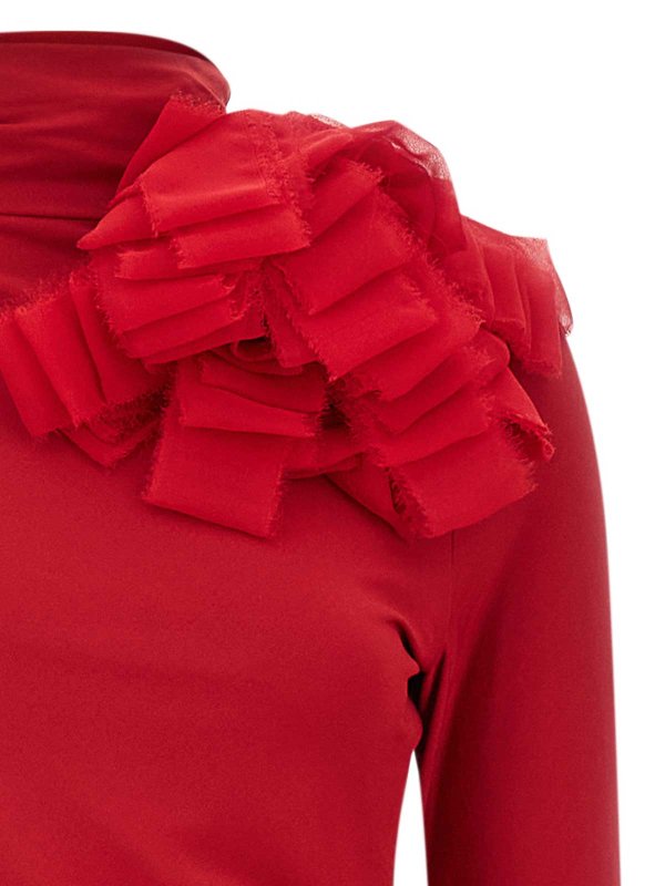 The Best Shops MAGDA BUTRYM: ニーレングスドレス - 膝丈ドレス - 赤