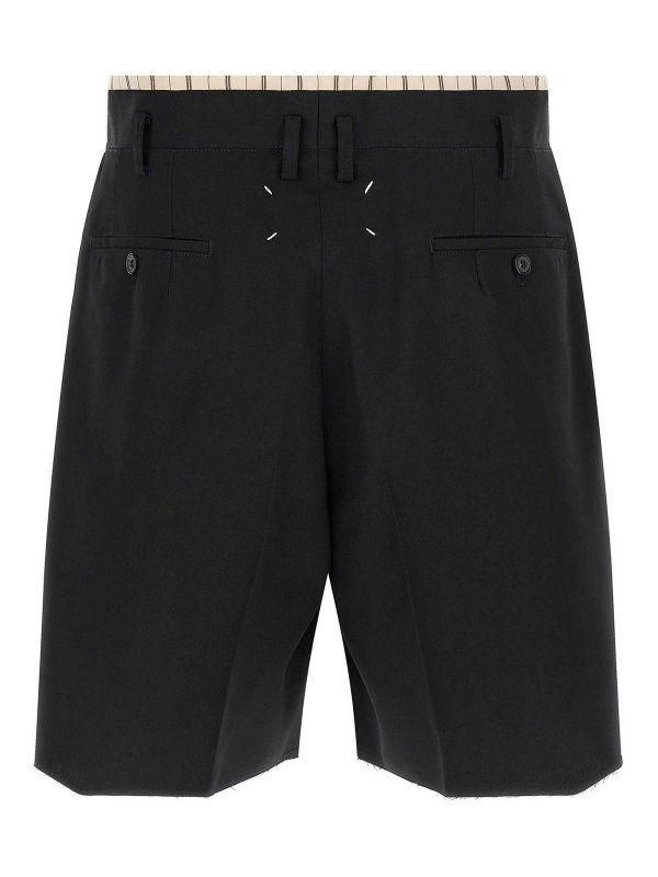 Maison Margiela: トラウザーショーツ online - ショートパンツ - 黒