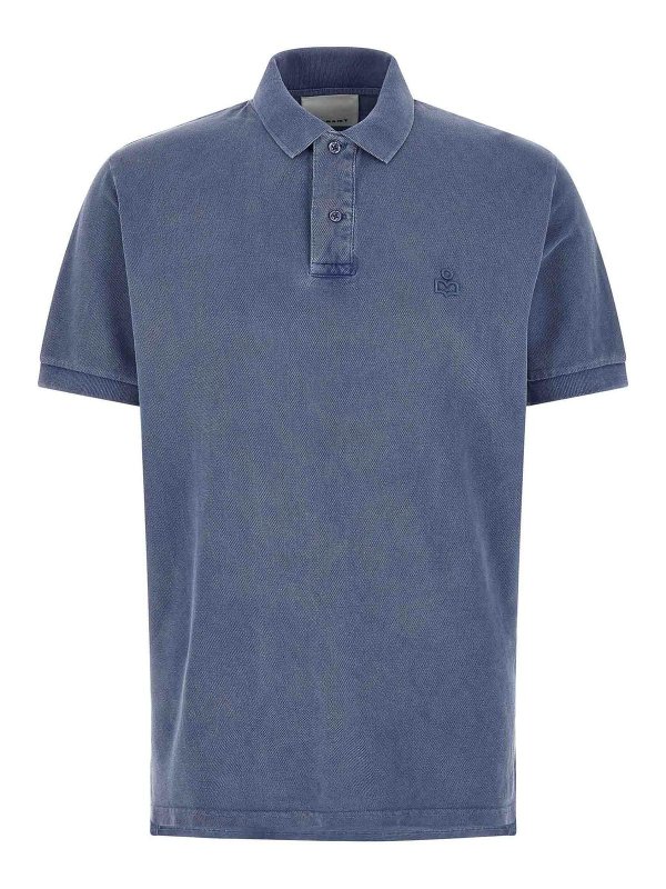 ISABEL MARANT: ポロシャツ - ポロシャツ - ブルー