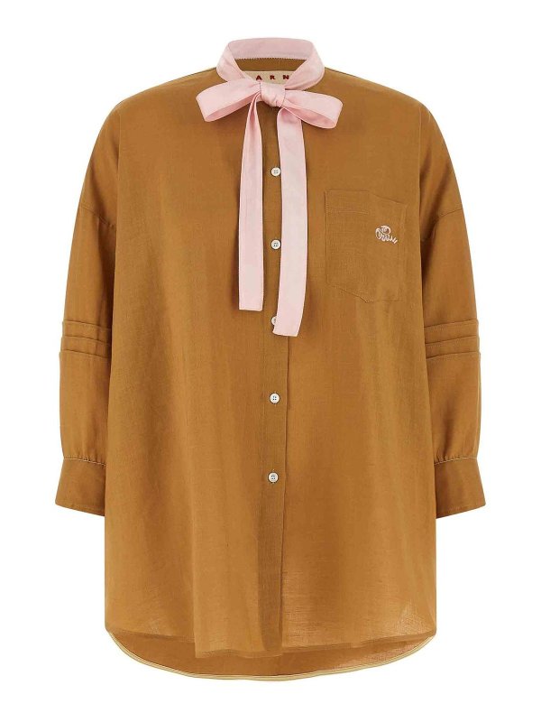 Marni: Hemden - Hemd - Gelb