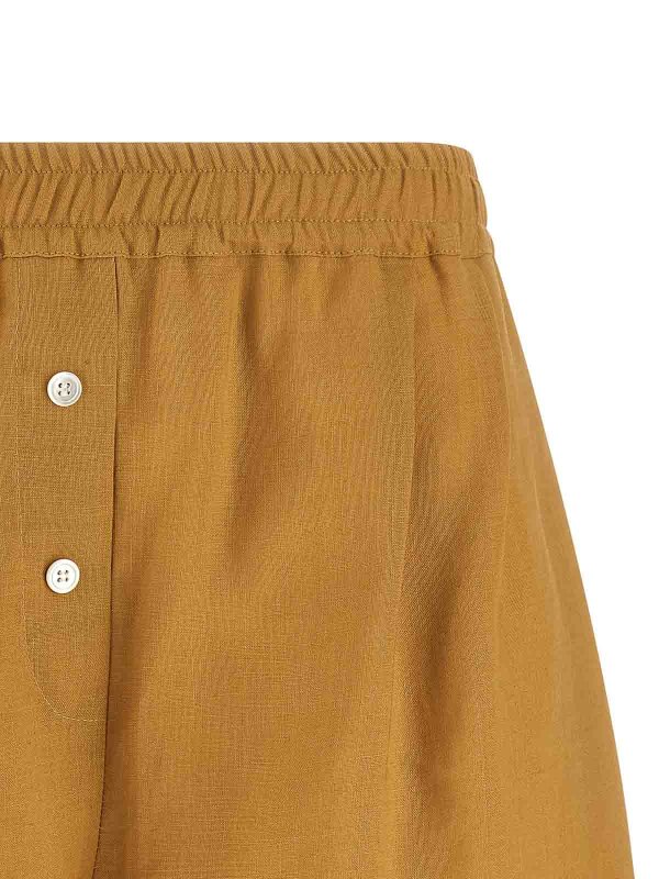 The Best Shops Marni: Trousers Shorts - Linen Shorts