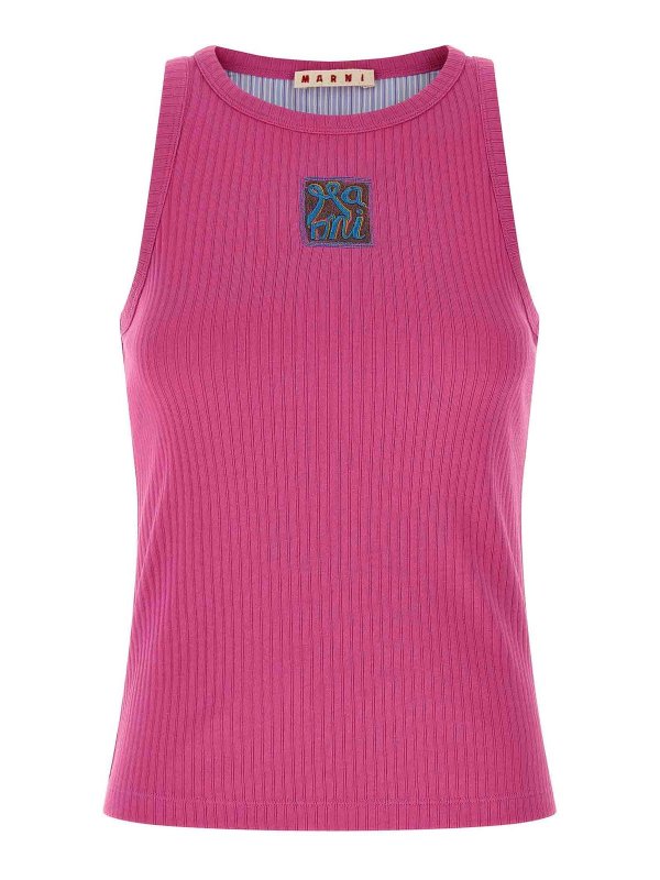 Marni: Tops y camisetas sin mangas - Top - Multicolor