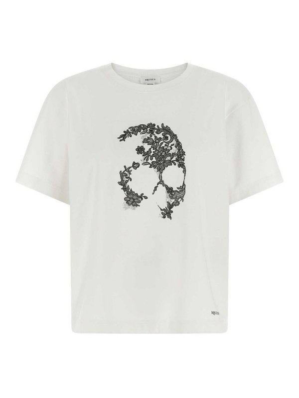 ALEXANDER MCQUEEN: Tシャツ - Tシャツ - 白