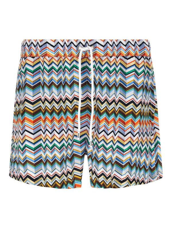 MISSONI: one-piece - Irregular Zig Zag Swimsuit