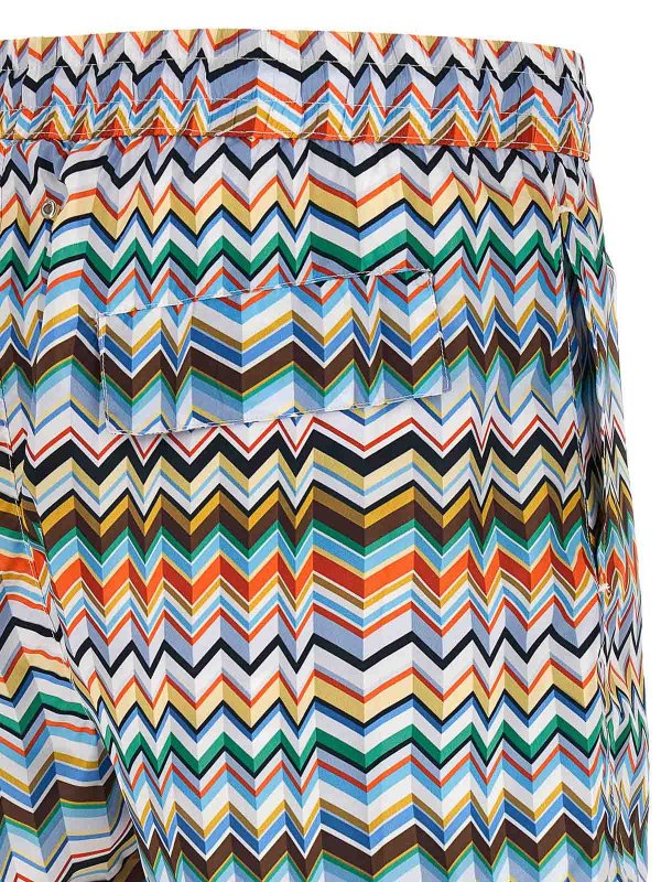 Irregular Zig Zag Swimsuit shop online: MISSONI
