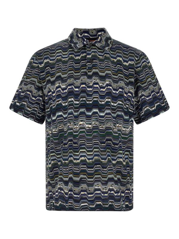 MISSONI: polo - Polo a zigzag