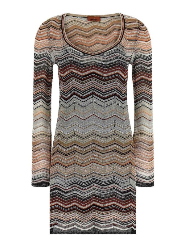 MISSONI: abiti al ginocchio - Vestito  Chevron Lam
