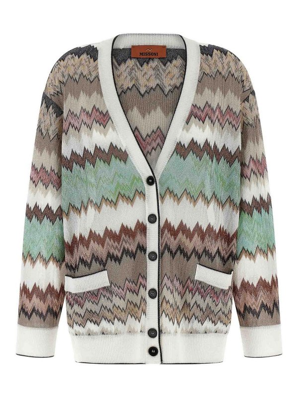 MISSONI: cardigans - Snake Lam Viscose Cardigan
