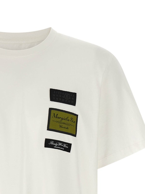 The Best Shops MM6 MAISON MARGIELA: Tシャツ - Tシャツ - 白