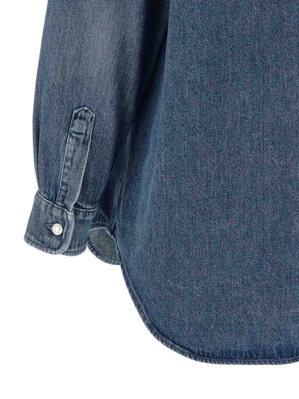 シャツ - ブルー shop online: MOSCHINO