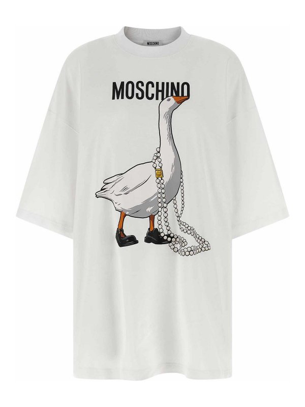 MOSCHINO: ニーレングスドレス - 膝丈ドレス - 白