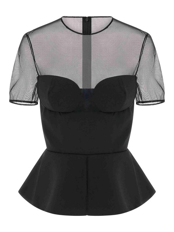 NENSI DOJAKA: トップス＆タンクトップ - トップ/タンクトップ - 黒