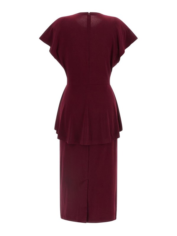 Norma Kamali: ニーレングスドレス online - 膝丈ドレス - ダークレッド