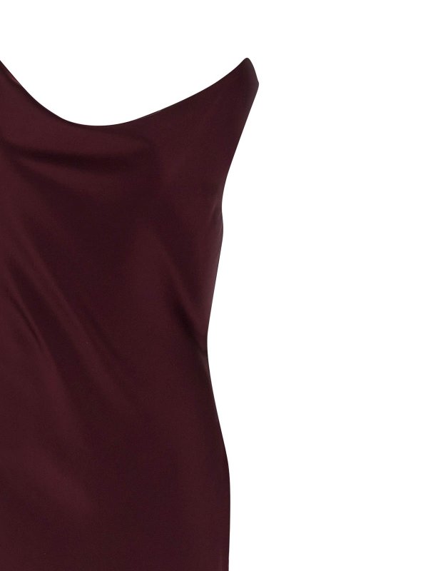 The Best Shops Norma Kamali: ニーレングスドレス - 膝丈ドレス - ダークレッド