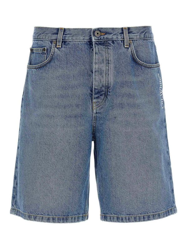 OFF-WHITE: Hosen Shorts - Shorts - Blau