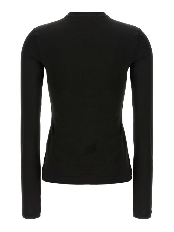 OFF-WHITE: Pull col rond online - Pull Col Rond - Noir