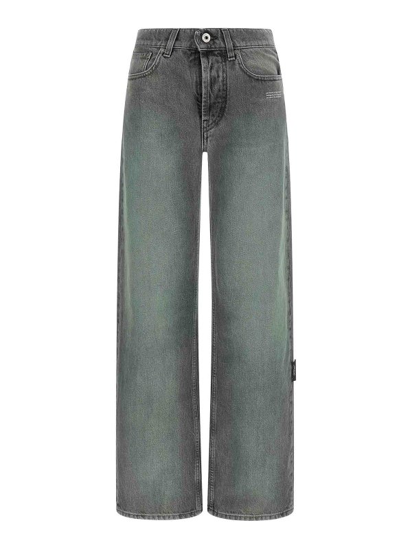 OFF-WHITE: Straight Leg Jeans - Straight Leg Jeans - Grau