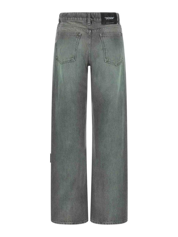 OFF-WHITE: Straight Leg Jeans online - Straight Leg Jeans - Grau